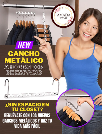 GANCHO METÁLICO AHORRADOR DE ESPACIO
