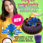 VELA DE CUMPLEAÑOS GIRATORIA MUSICAL (PACK DE 3)