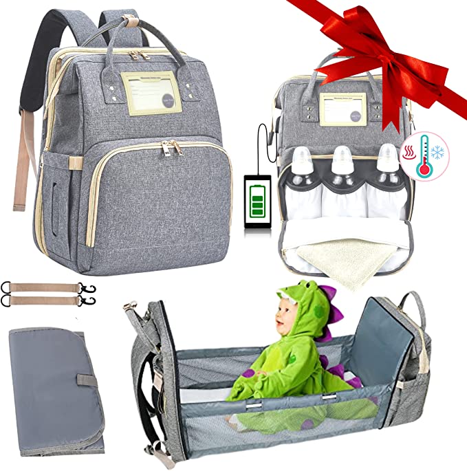 Pañalera  con Cuna Portátil